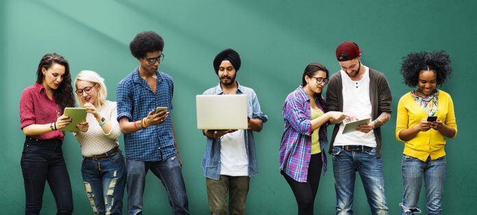 Students Learning Education Social Media Technology