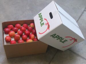 Apple corrugated clearance box