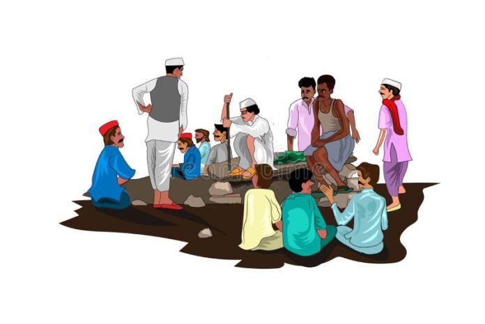 panchayat-vector-illustration-village-meeting-vector-illustration-panchayat-vector-illustration-village-meeting-269125938