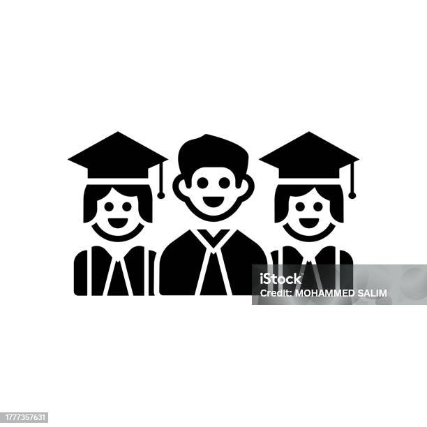 Graduated students icon